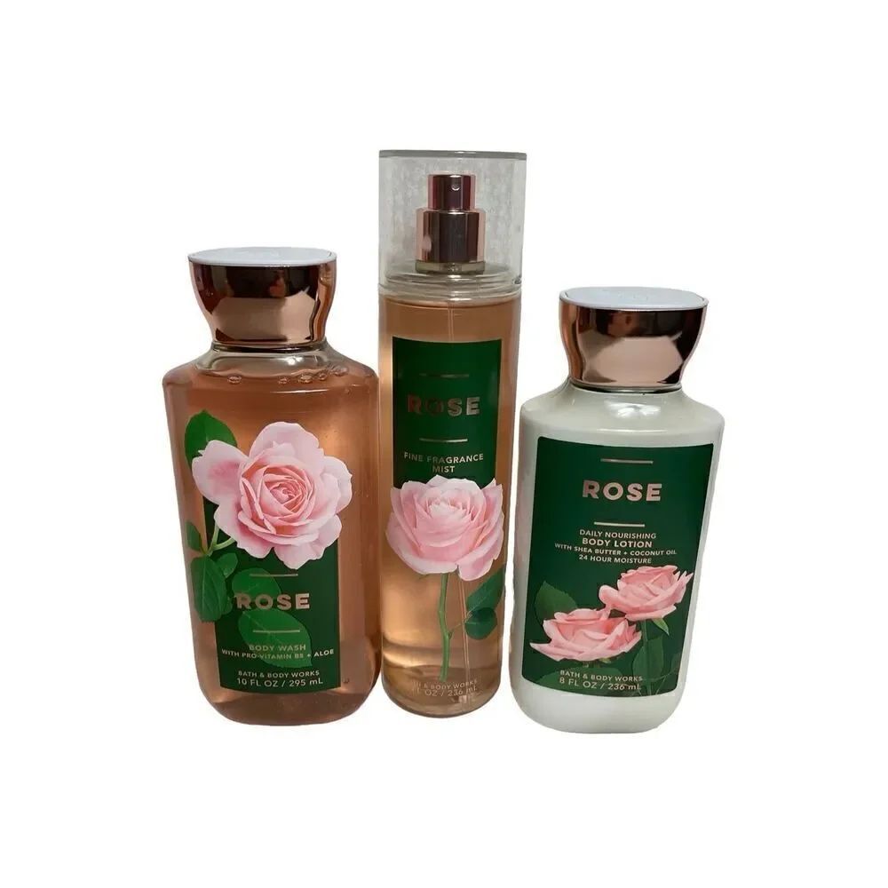 Bath and Body Works ROSE 3 Piece Set